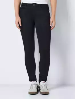 Джинсы скинни с шумным эффектом "NMJEN NW SKINNY SHAPER JEAN JT176BL NOOS" Noisy May, черный