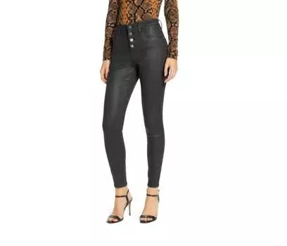 Джинсы скинни с высокой посадкой черного цвета BLANKNYC