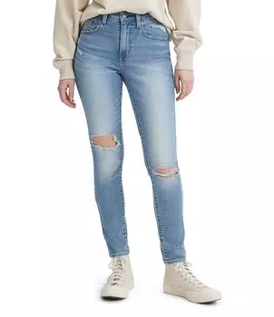 Джинсы скинни с высокой посадкой Levi's 721, синий