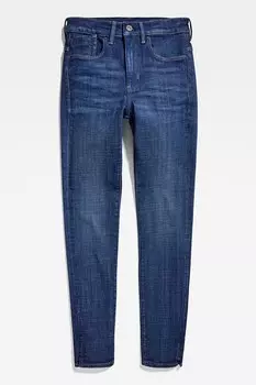 Джинсы скинни с высокой талией G-Star Raw, индиго
