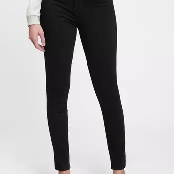 Джинсы скинни с высокой талией Gap, черный