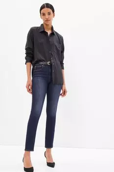 Джинсы скинни с высокой талией Gap, синий