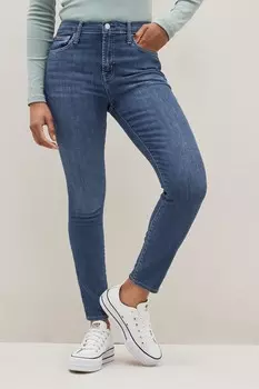 Джинсы скинни с высокой талией Gap, синий