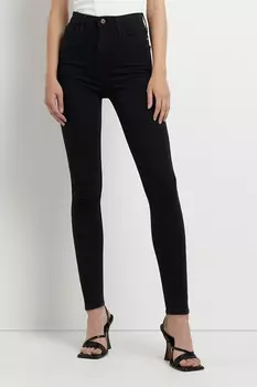 Джинсы скинни с высокой талией River Island, черный