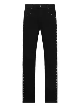 Джинсы скинни с заклепками RTA, черный