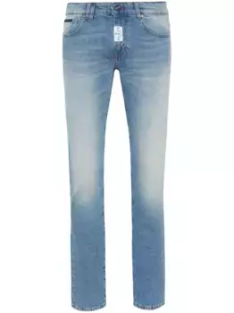 Джинсы скинни с заниженной талией Philipp Plein, синий