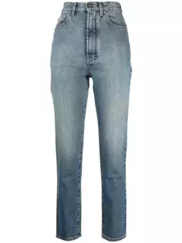 Джинсы скинни с завышенной талией Alaa, синий