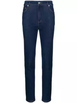 Джинсы скинни с завышенной талией MOSCHINO JEANS, синий