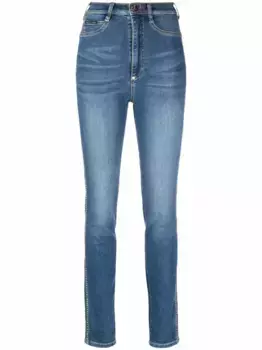 Джинсы скинни с завышенной талией Philipp Plein, синий