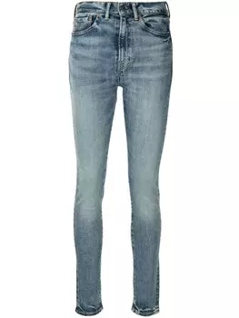 Джинсы скинни с завышенной талией Ralph Lauren RRL, синий