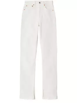 Джинсы скинни с завышенной талией RE/DONE, белый