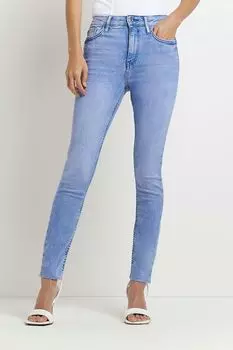 Джинсы скинни с завышенной талией River Island, синий