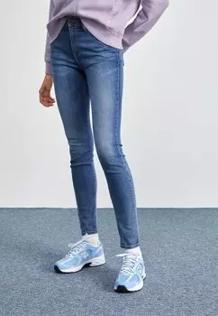 Джинсы скинни SCARLETT Lee, серо-синий