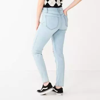 Джинсы скинни SO для юниоров с высокой посадкой и разрушенной посадкой SO