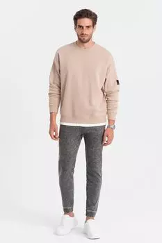 Джинсы скинни со шнурками Ombre, серый