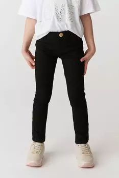 Джинсы скинни со средней посадкой для девочек River Island, черный