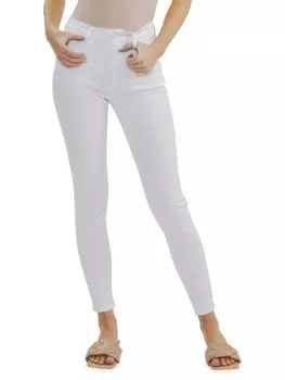 Джинсы скинни со средней посадкой до щиколотки Kancan, белый