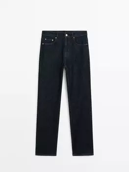 Джинсы скинни со средней талией Massimo Dutti, синий