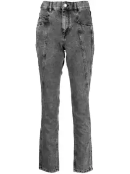 Джинсы скинни со вставками ISABEL MARANT, серый