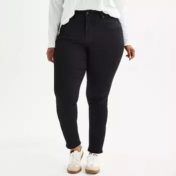 Джинсы скинни Sonoma Goods For Life больших размеров с пышной посадкой, черный