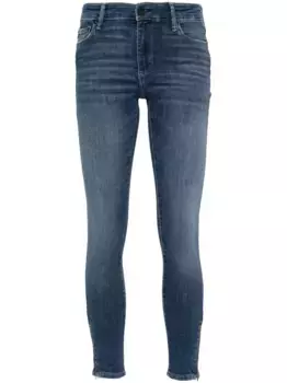 Джинсы скинни средней посадки AG Jeans, синий