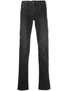 Джинсы скинни средней посадки EMPORIO ARMANI, черный