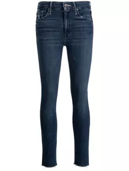 Джинсы скинни средней посадки MOTHER, синий