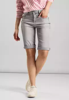 Джинсы скинни STREET ONE, 5 карманов, цвет Light Grey Soft Washed