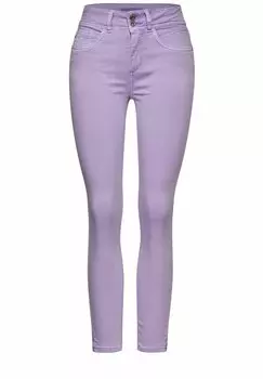 Джинсы скинни Street One, крапчатый фиолетовый