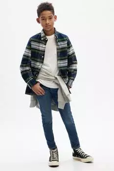 Джинсы скинни стрейч макс (6-14 лет) Gap, синий