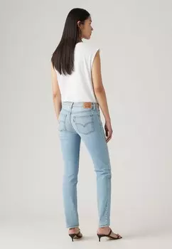 Джинсы скинни SUPERLOW SKINNY Levi's, светло-голубой деним