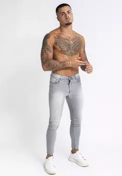Джинсы скинни The Jokers, светло-серый