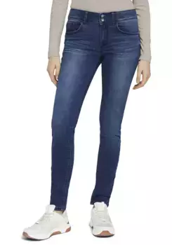 Джинсы скинни TOM TAILOR Alexa Skinny с застежкой на две пуговицы, цвет Dark-Stone-Wash