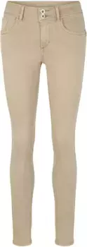 Джинсы скинни TOM TAILOR Alexa Skinny с застежкой на две пуговицы, коричневый
