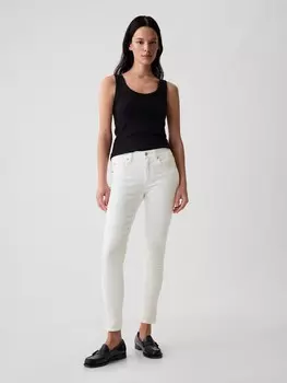 Джинсы скинни true средней посадки Gap, белый