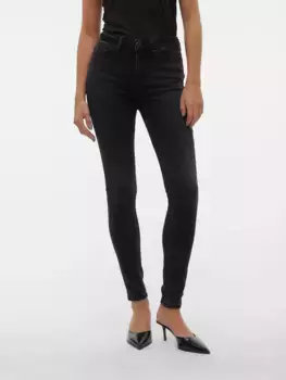 Джинсы скинни Vero Moda "VMFLASH MR SKINNY JEANS LI111 NOOS", черный