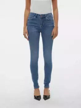 Джинсы скинни Vero Moda "VMFLASH MR SKINNY JEANS LI347 NOOS", синий