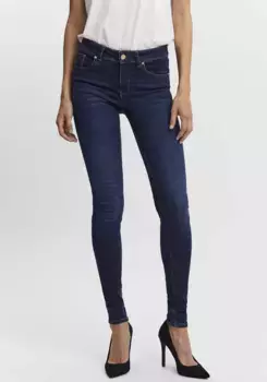 Джинсы скинни Vero Moda "VMLUX MR SLIM JEANS", синий