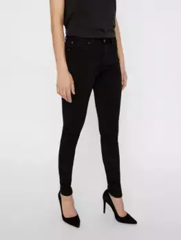 Джинсы скинни Vero Moda "VMLUX NW SUPER S JEANS", изготовленные из очень мягкого модала, черный