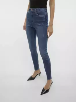 Джинсы скинни Vero Moda "VMSOPHIA HR SKINNY JEANS GU3288 GA NOOS", синий