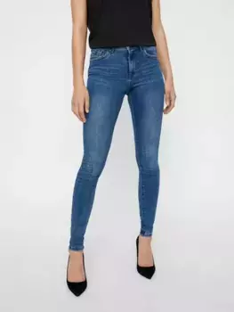Джинсы скинни Vero Moda "VMTANYA", эластичные, джинсовый