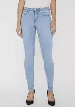 Джинсы скинни Vero Moda "VMTANYA MR S PIPING JEANS VI352 GA NOOS", голубой