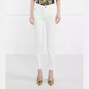 Джинсы скинни Versace, белый