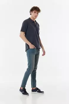 Джинсы скинни в винтажном стиле Fullamoda, светло-синий