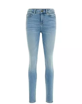 Джинсы скинни We Fashion, синий джинсовый