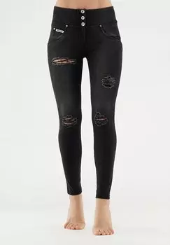 Джинсы скинни WR UP VITA MEDIA IN NAVETTA CON STRAPPI Freddy, цвет Denim Nero