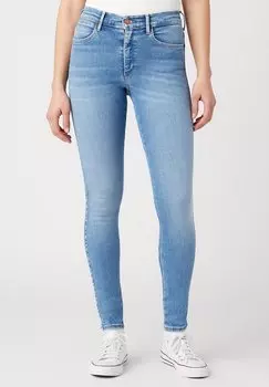 Джинсы скинни Wrangler, синий деним