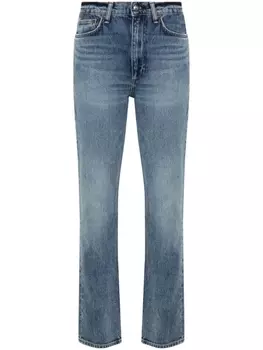 Джинсы скинни Wren с завышенной талией rag & bone, синий