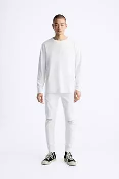 Джинсы скинни ZARA, белый