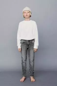 Джинсы скинни ZARA, средне-серый